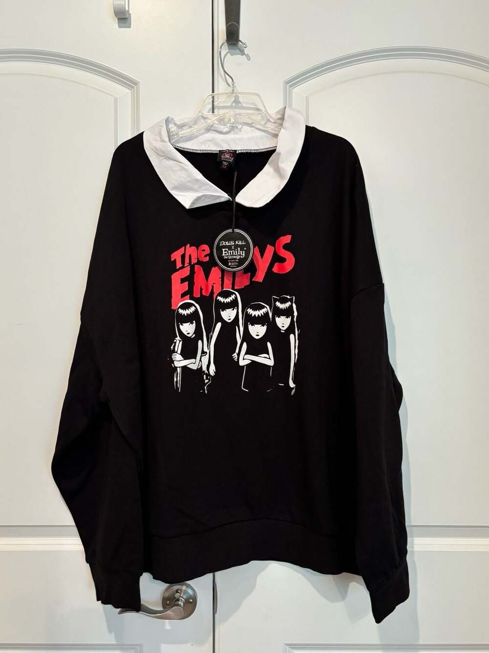 Dolls Kill x Emily the Strange The Emilys Size 3X Black Sweatshirt